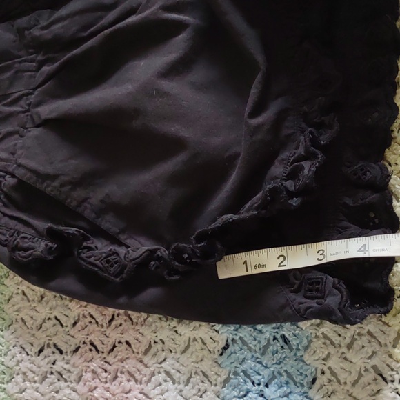 Sea New York Size 8 Kiara Light Black High Rise 100% Cotton Eyelet Shorts - Picture 14 of 16
